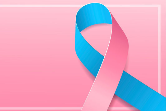 Pink and Blue ribbon to spread awareness over infertility.