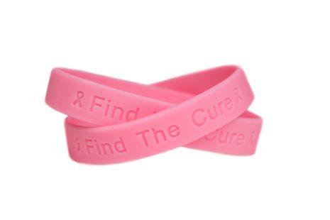 Wristbands Find The Cure Pink Rubber Bracelet - Support Store