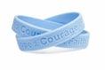 Wristbands Hope Faith Courage Light Blue - Support Store