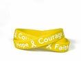 Wristbands Hope Faith Courage Gold - Support Store