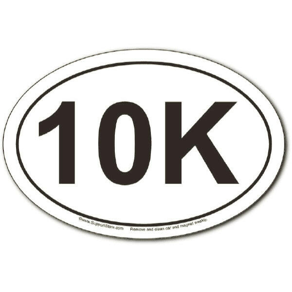 10K Run Oval Car Magnet - Support Store