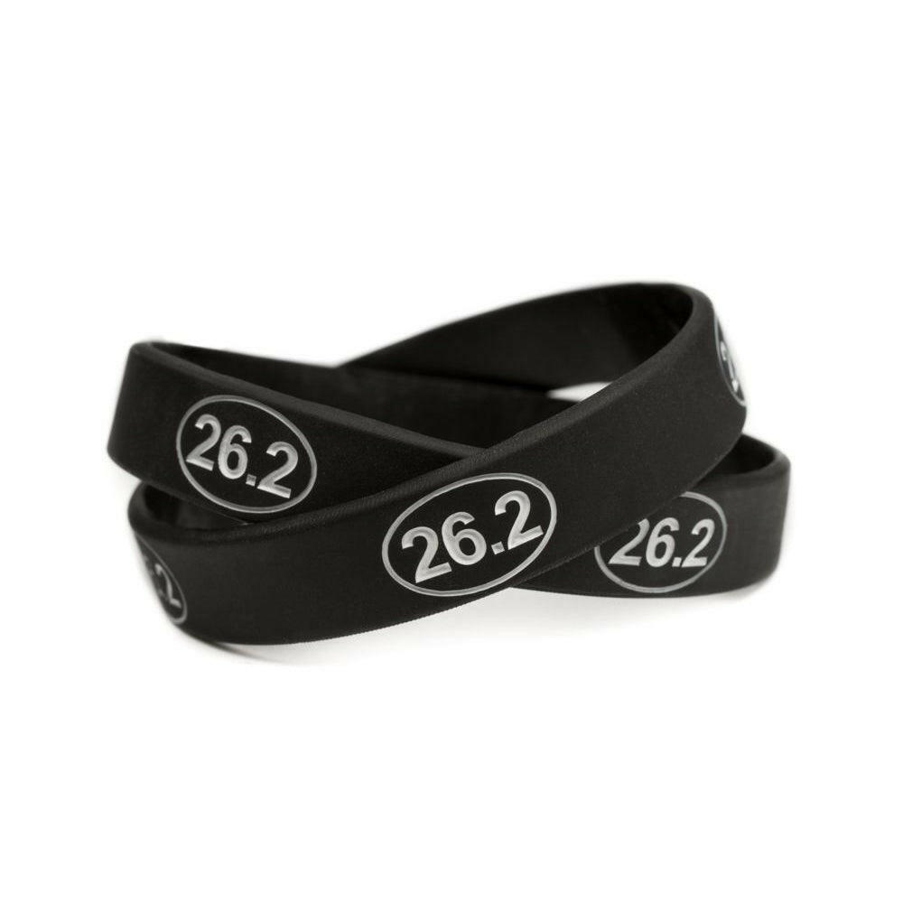 26.2 Marathon Run Training Rubber Wristband - Youth 7" - Support Store