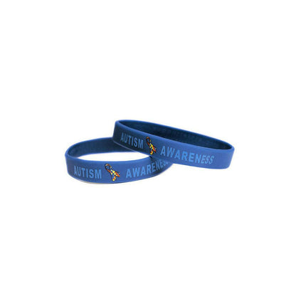Autism Awareness Rubber Bracelet Wristband - Youth 7" - Support Store