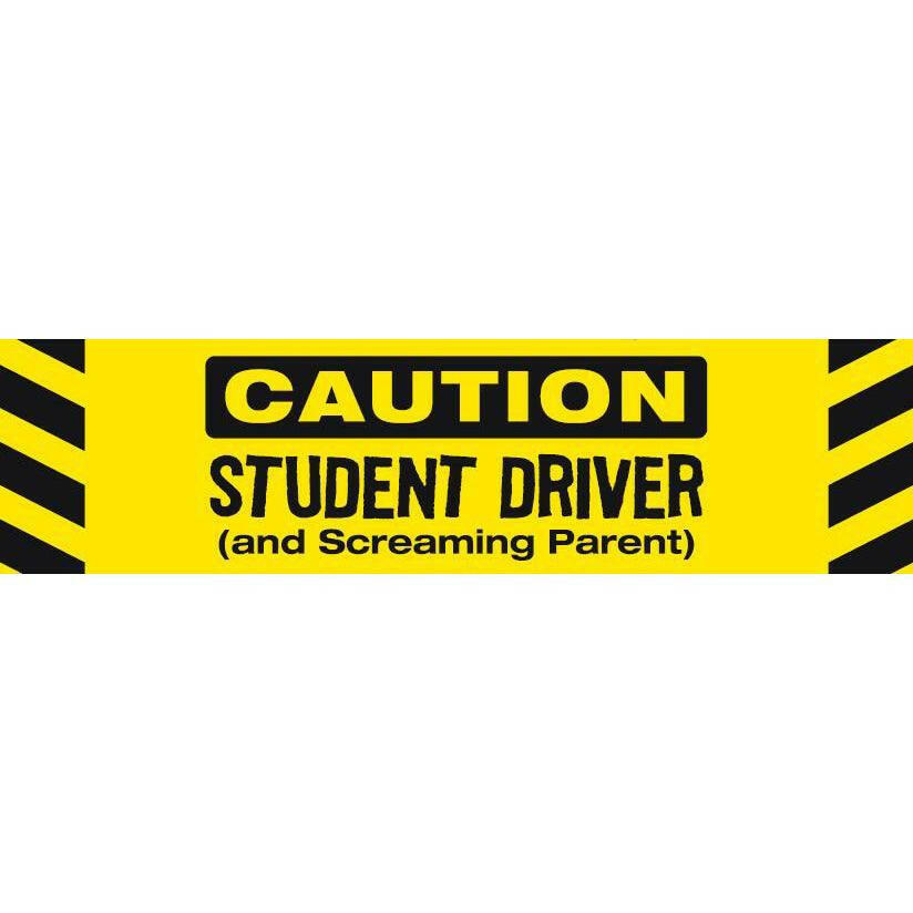 Caution Student Driver and Screaming Parent Car Magnet - Support Store