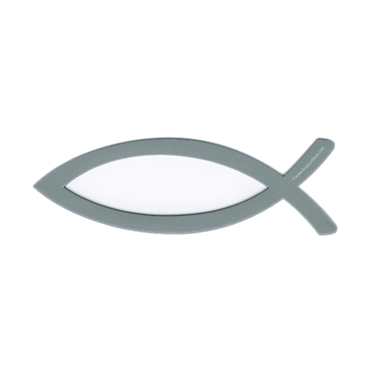 Christian Fish Magnet Silver - Support Store