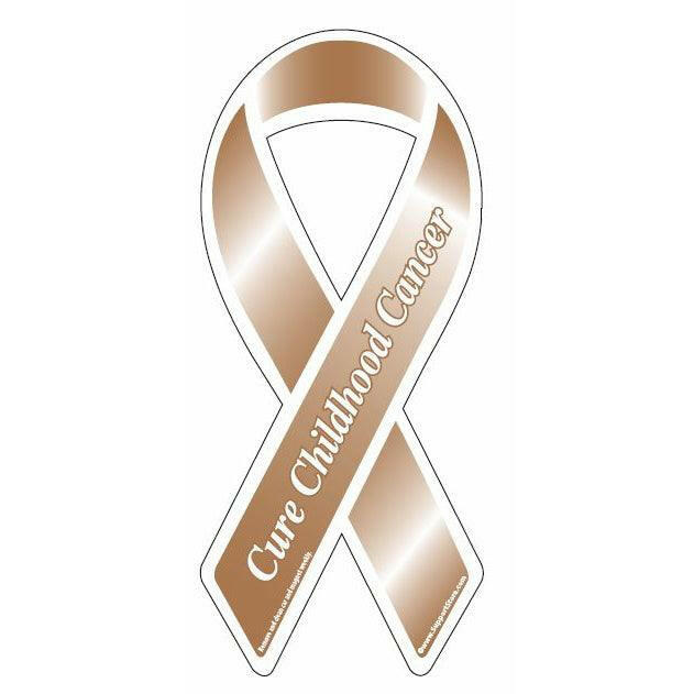 Cure Childhood Cancer Yellow Ribbon Magnet - Support Store