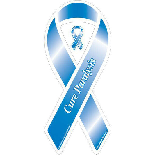 Cure Paralysis Dark Blue Ribbon Magnet - Support Store