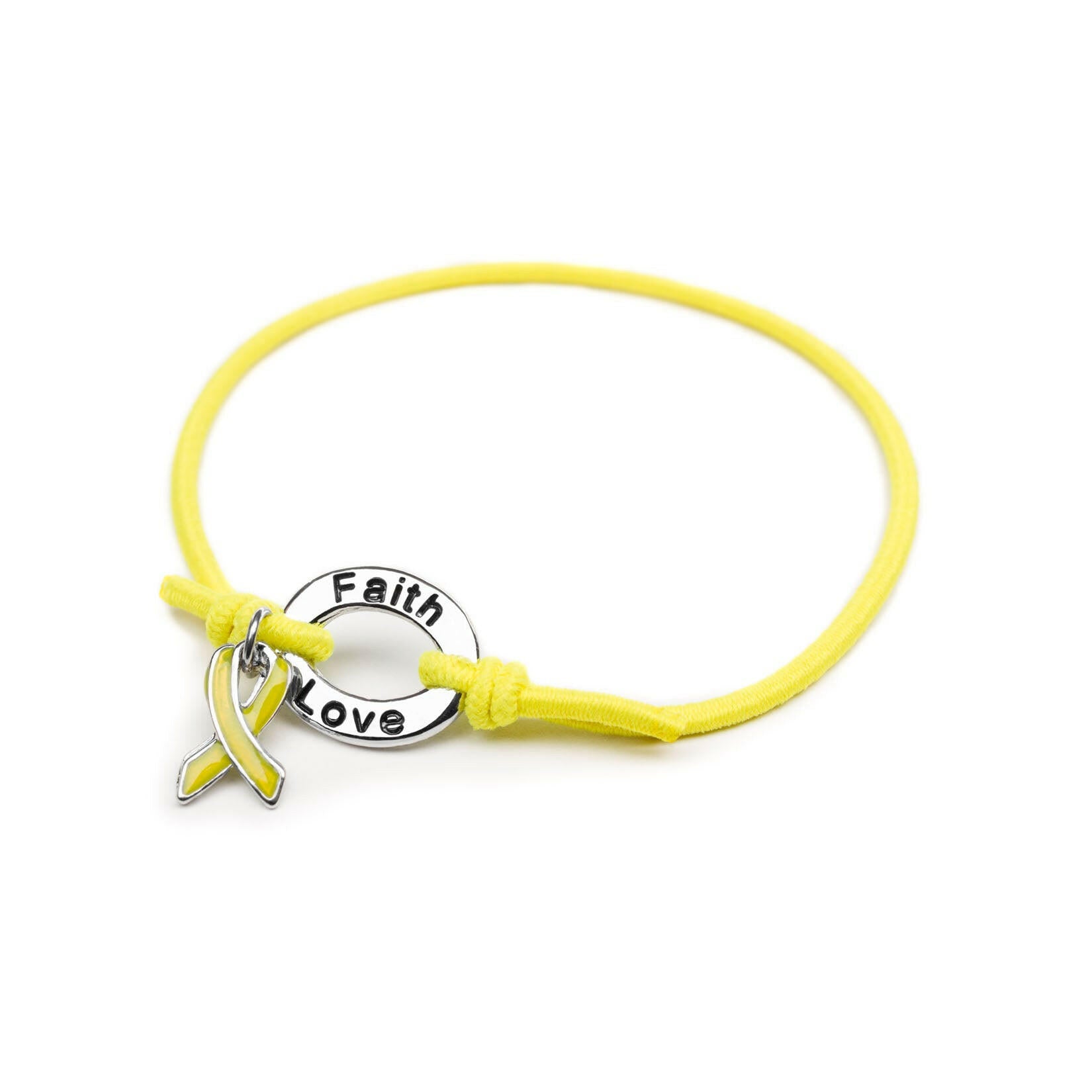 Yellow Awareness Stretch Charm Bracelet - Support Store