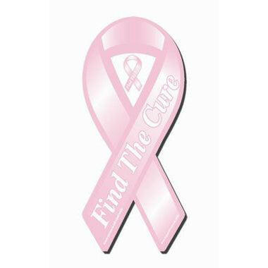 Find The Cure Pink Ribbon Car Magnet - Support Store