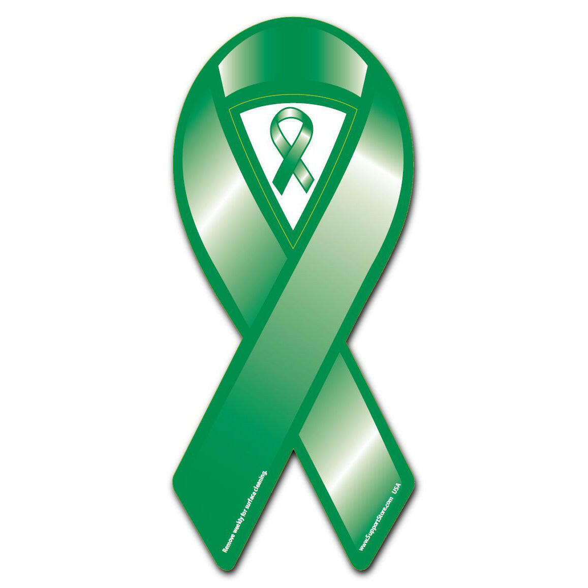 Green Cause Awareness Ribbon Magnet - Support Store