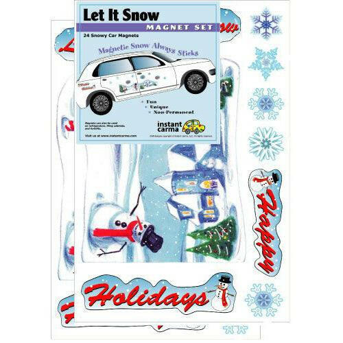 Let it Snow Car Winter Magnet Set - Support Store