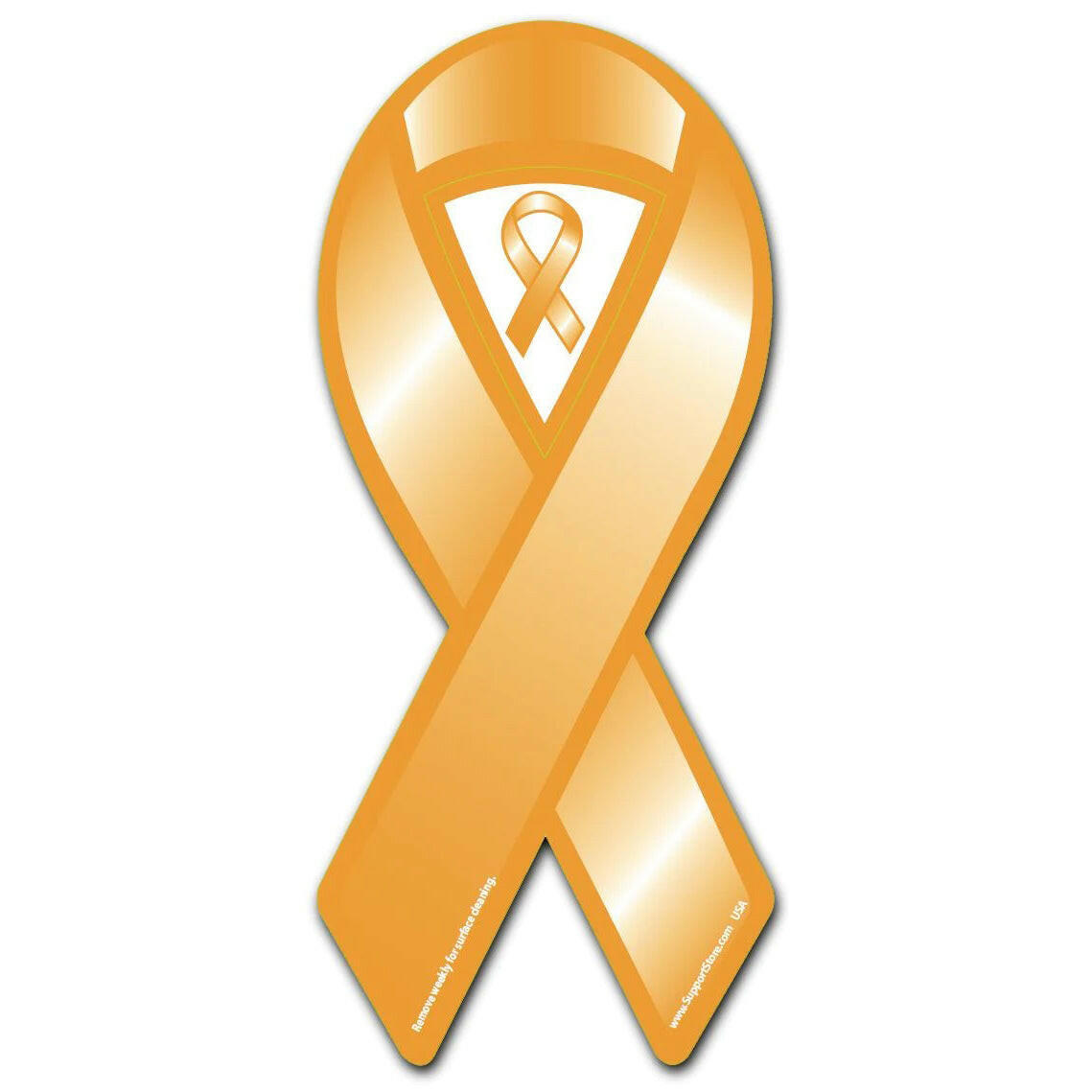 Orange Cause Awareness Ribbon Magnet - Support Store