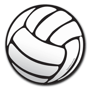 Volleyball Car Magnet - 6" Round - Support Store