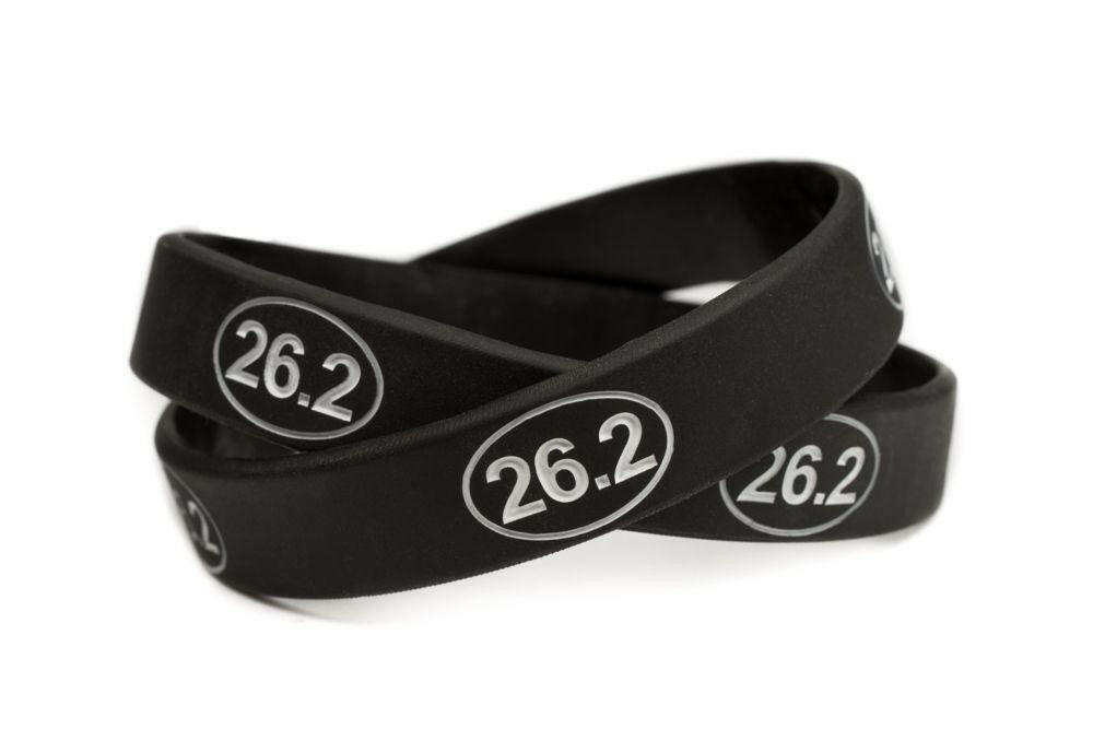 26.2 Marathon Run Training Rubber Wristband - Youth 7" - Support Store