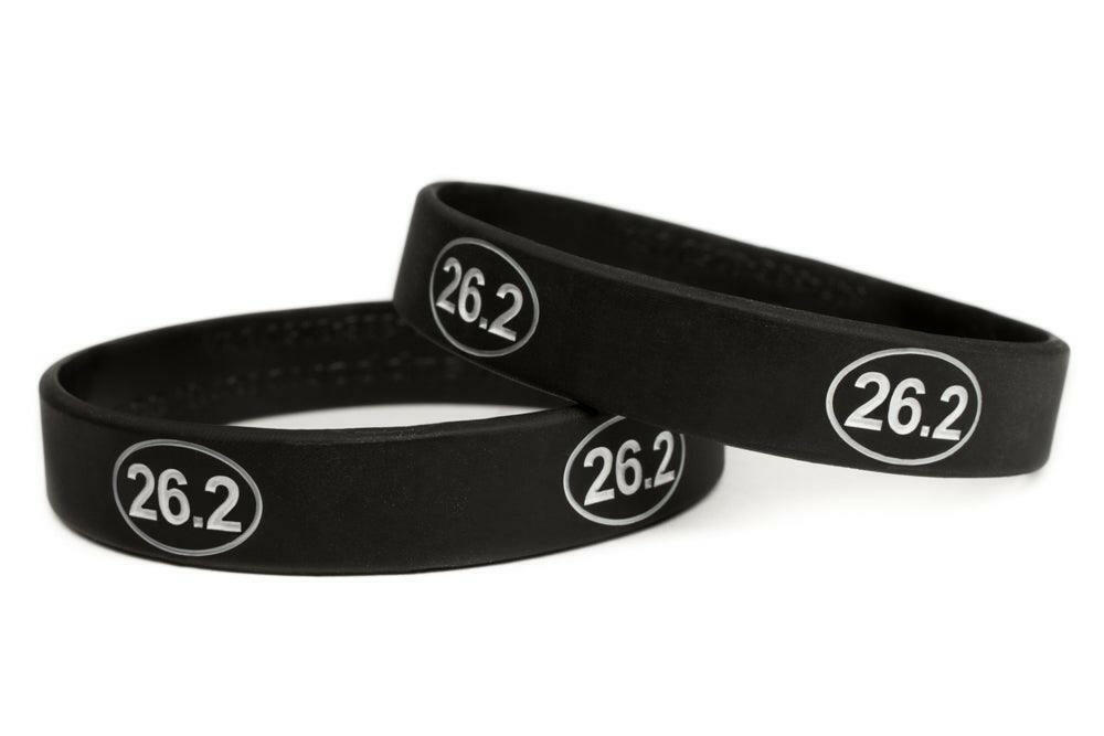 26.2 Marathon Run Training Rubber Wristband - Youth 7" - Support Store