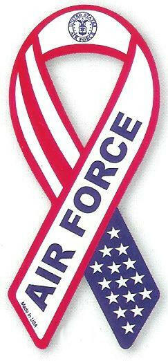Air Force Military Ribbon Car Magnet - Support Store