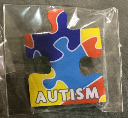 Autism Awareness Puzzle Piece Lapel Pin - Support Store