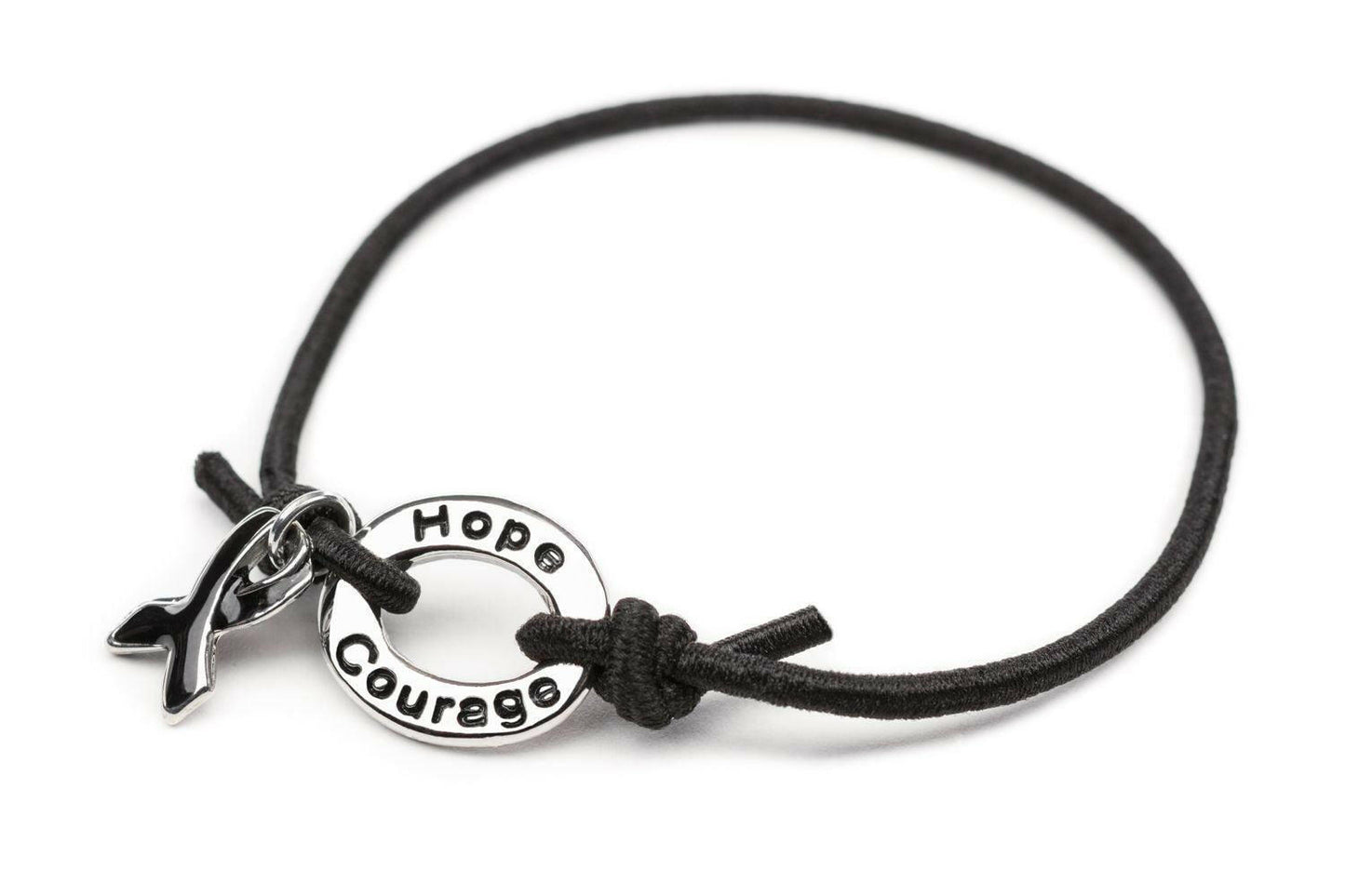 Black Awareness Stretch Charm Bracelet - Support Store