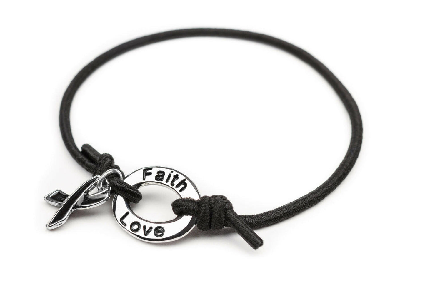 Black Awareness Stretch Charm Bracelet - Support Store