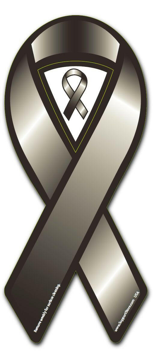 Black Cause Awareness Ribbon Magnet - Support Store