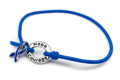Blue Awareness Stretch Charm Bracelet - Support Store