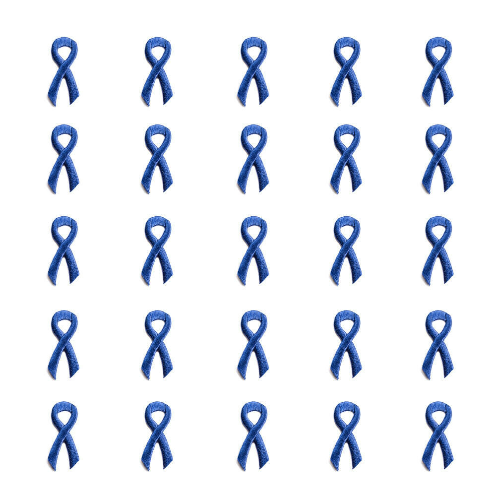 Blue Ribbon Embroidered Stick-ons - 25-pack - Support Store