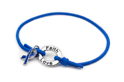 Blue Awareness Stretch Charm Bracelet - Support Store
