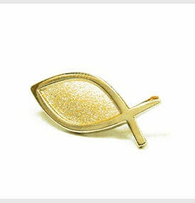 Christian Fish Lapel Pin Gold - Support Store