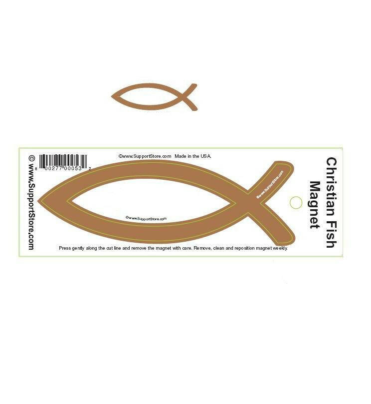 Christian Fish Magnet Gold - Support Store