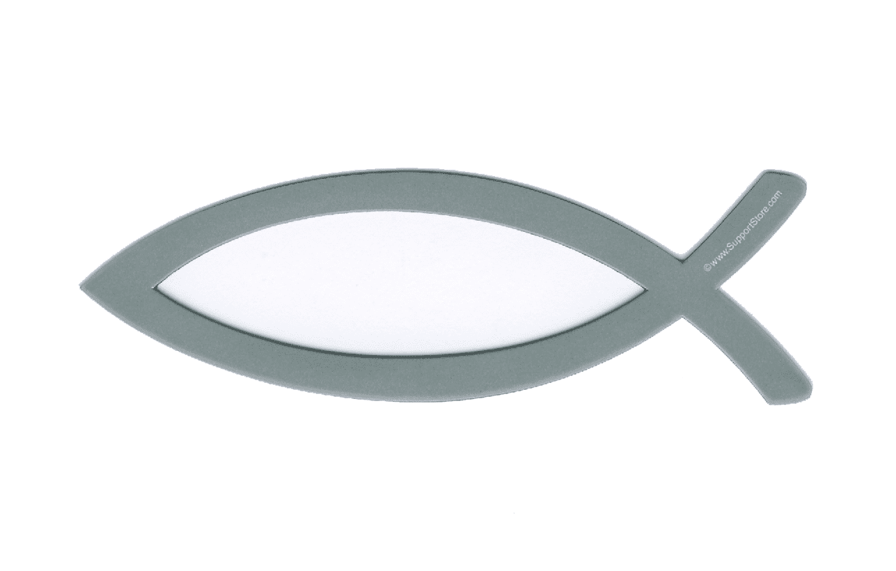 Christian Fish Magnet Silver - Support Store