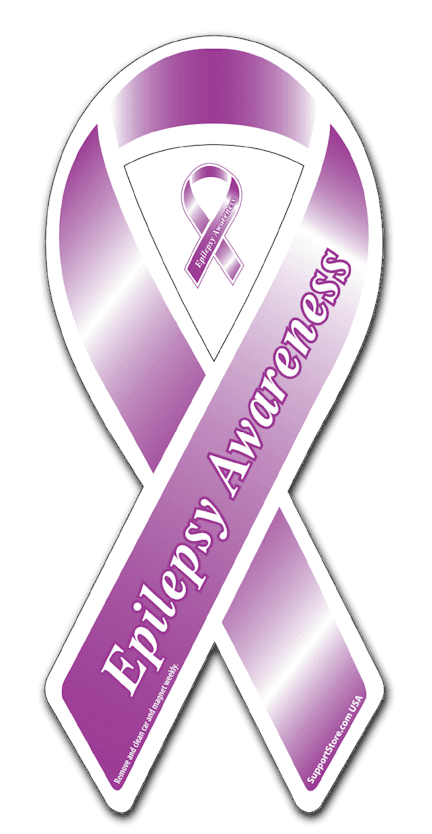 Epilepsy Awareness Ribbon Magnet - Support Store