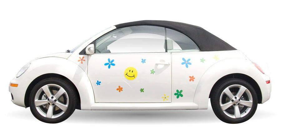 Flower Power Daisy Car Magnet Set - Support Store