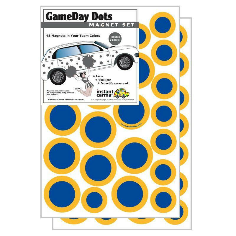 Game Day Dot Magnets - Blue & Yellow - Support Store