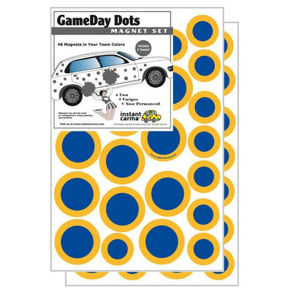 Game Day Dot Magnets - Blue & Yellow - Support Store