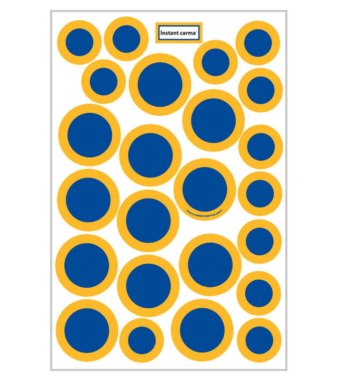 Game Day Dot Magnets - Blue & Yellow - Support Store