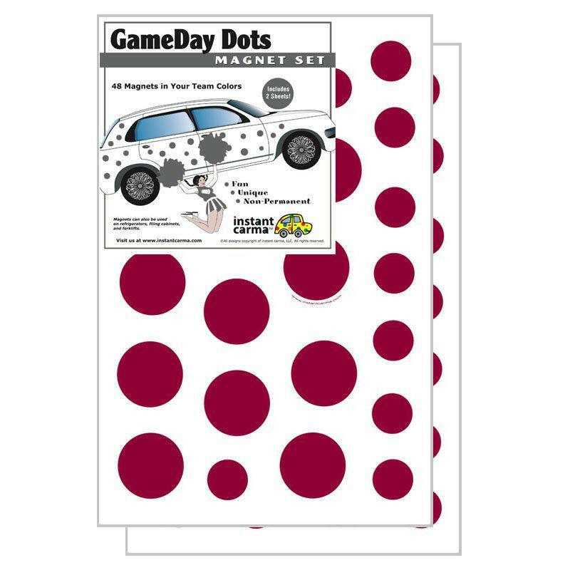 Game Day Dot Magnets - Maroon & White - Support Store