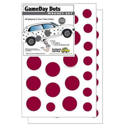 Game Day Dot Magnets - Maroon & White - Support Store