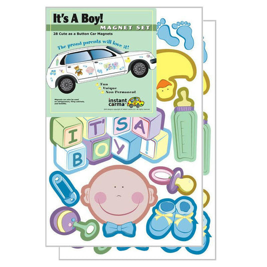 It's a Baby Boy Car Magnet Set - Support Store