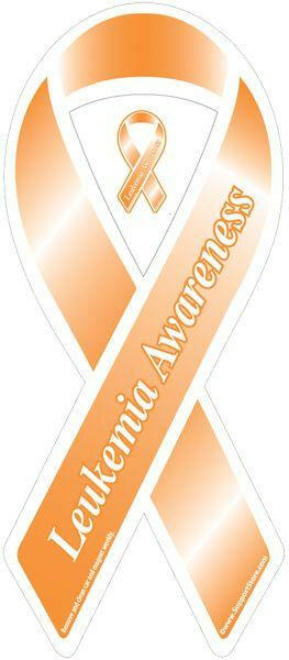 Leukemia Awareness Orange Ribbon Magnet - Support Store