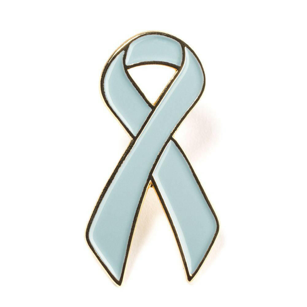 Light Blue Ribbon Lapel Pin - Support Store