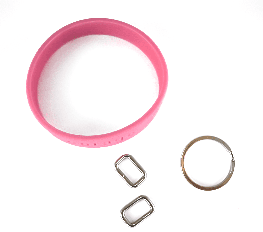 LoopKit 10-pack Accessory Kit Key Chain for Rubber Wristbands - Support Store