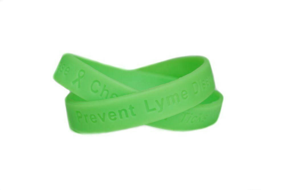 Lyme Disease - Check for Ticks reminder wristband - Adult 8" - Support Store
