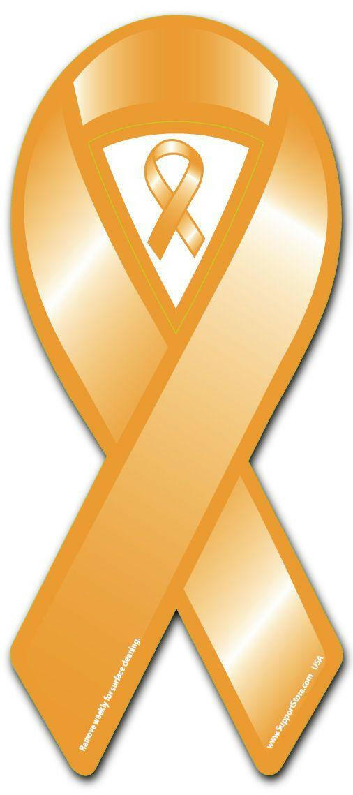 Orange Cause Awareness Ribbon Magnet - Support Store
