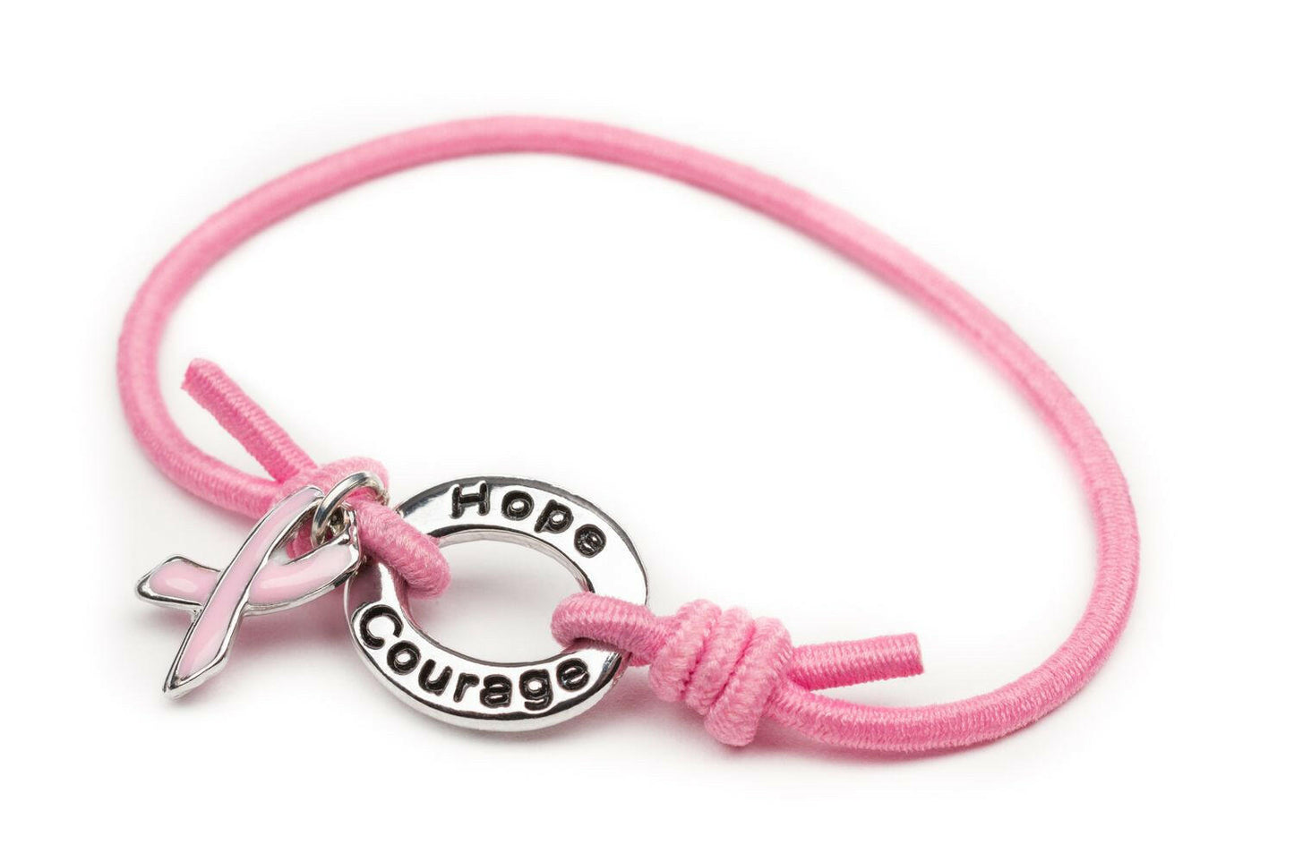 Pink Awareness Stretch Charm Bracelet - Support Store