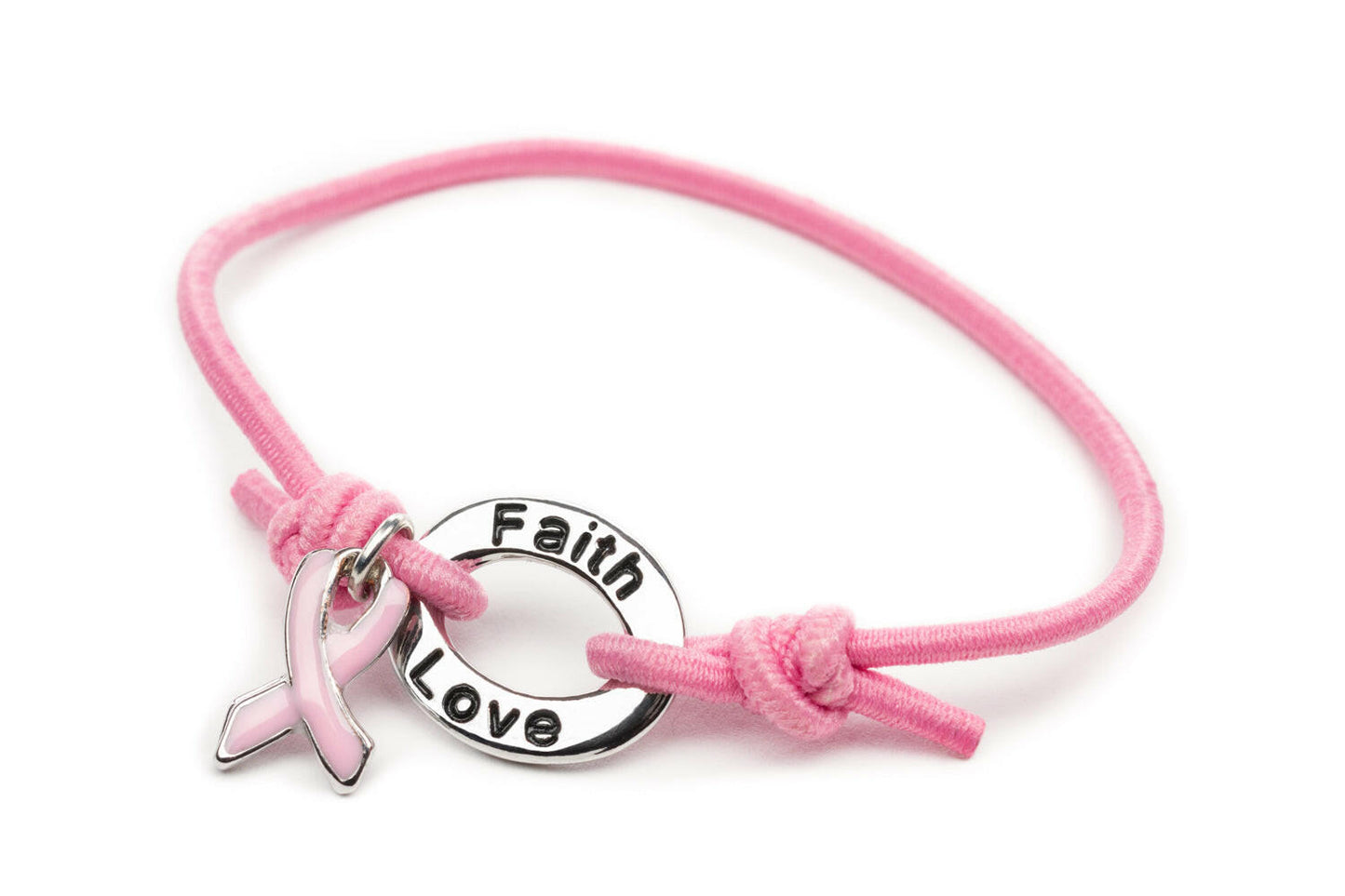 Pink Awareness Stretch Charm Bracelet - Support Store