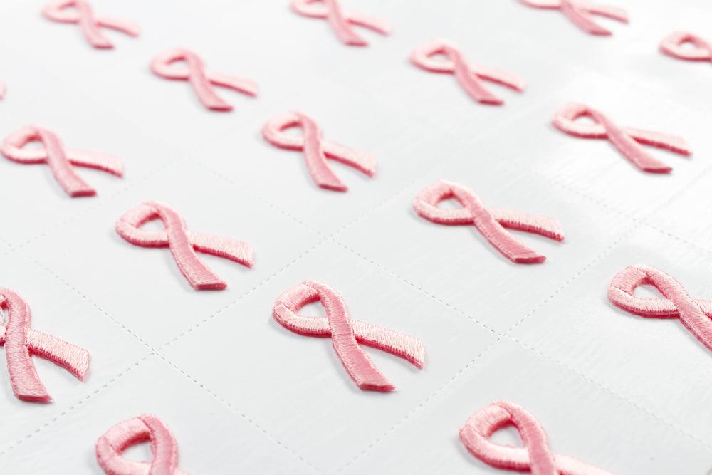 Pink Ribbon Embroidered Stick-ons - 25-pack - Support Store