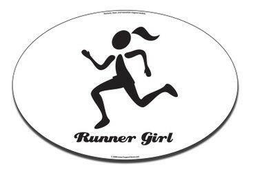 Runner Girl Car Magnet - Support Store