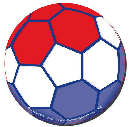 RWB Soccer Ball Car Magnet - Support Store