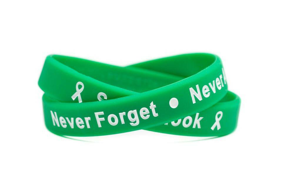 Sandy Hook - Never Forget - Never Again Rubber Wristband - Adult 8" - Support Store
