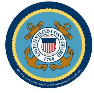 US Coast Guard Logo Car Magnet - Support Store